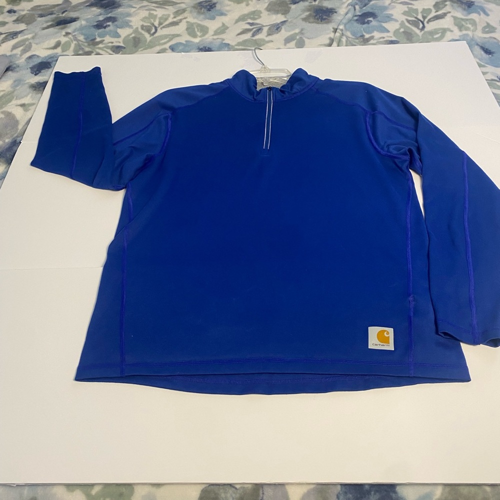 Carhartt Force Komatsu Blue
Lightweight 1/4 Quarter Zip Long
Sleeve Shirt Large